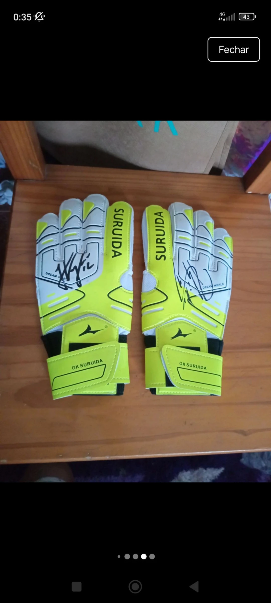 Luvas guarda redes Autografadas Sporting 